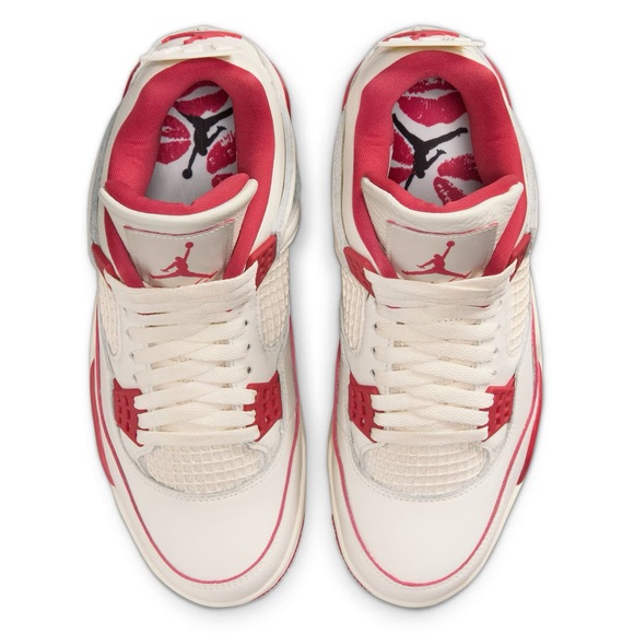 ❤️🤍 Nike Air Jordan 4 Retro Valentine’s Day ❤️🤍 - Picture 5 of 6